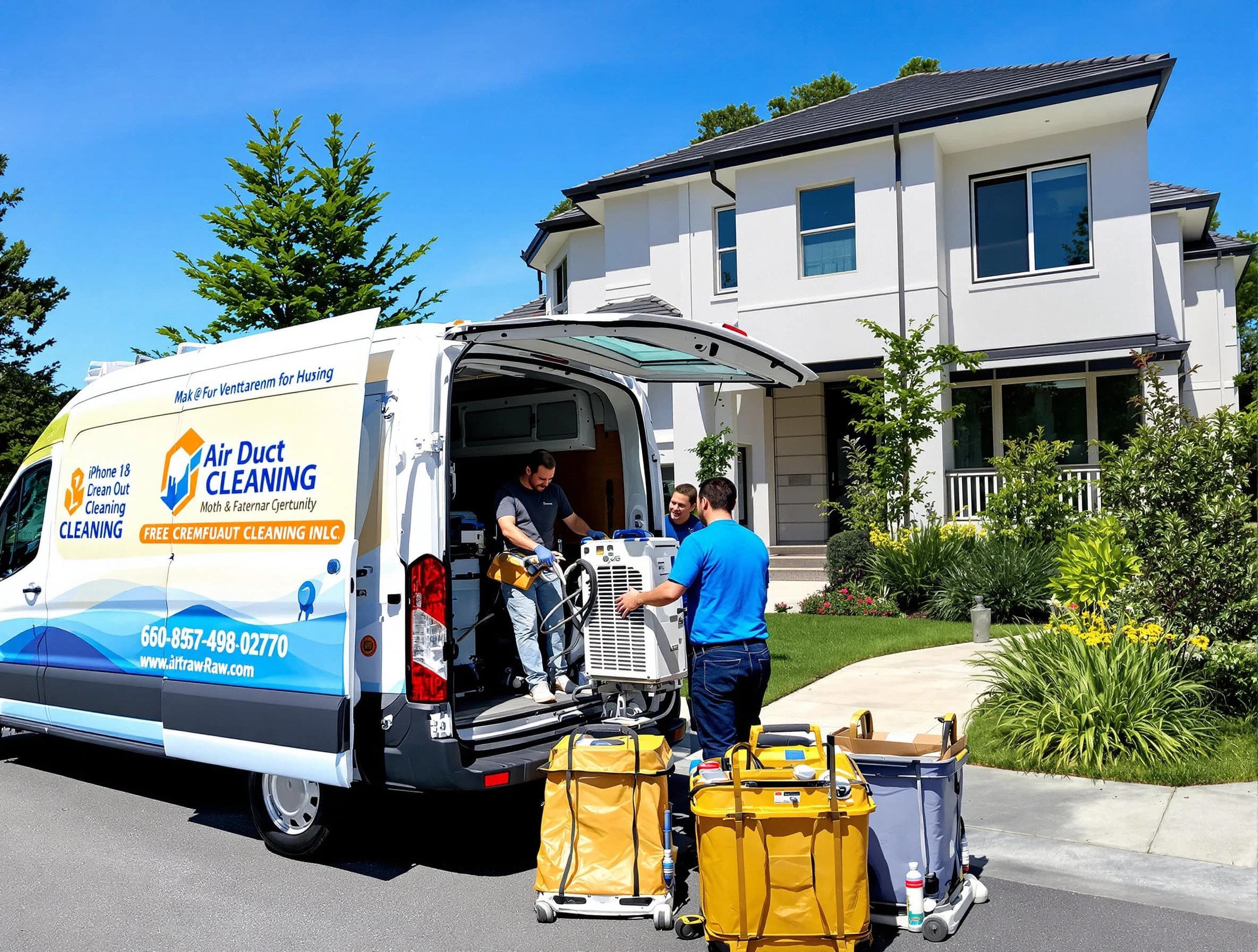 Dunwoody Air Duct Cleaning technician performing professional air duct cleaning in Dunwoody