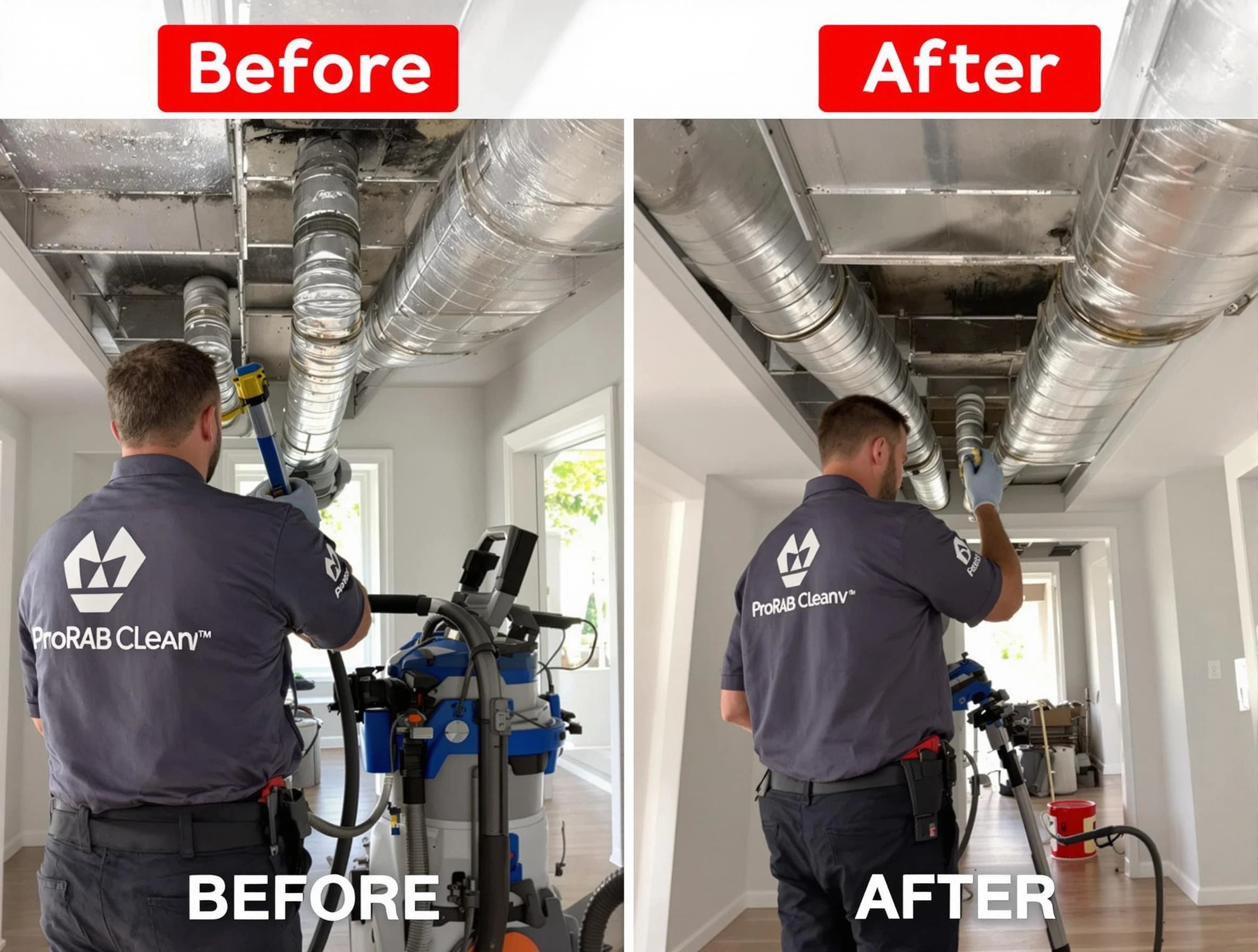 Dunwoody Air Duct Cleaning expert performing thorough residential duct cleaning in a Dunwoody home