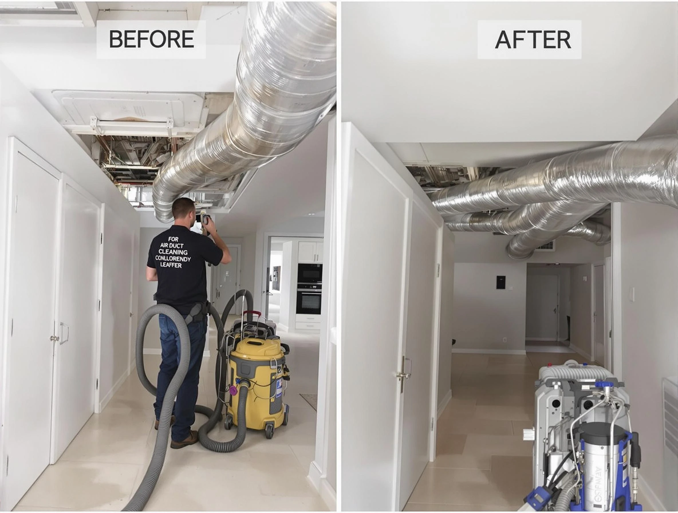 Dunwoody Air Duct Cleaning professional performing thorough air duct cleaning in Dunwoody